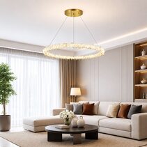 Glacier 8 Light Pendant - UP-GLACIER8-SB-3K-DIM