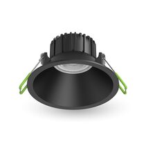 Lumara 12W LED High CRI Dimmable Downlight Black / Tri-Colour - AT9075/BK/TRI