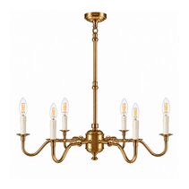 Prescot Chandelier Antique Brass - ELPIM50727AB