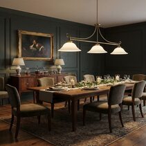 Dallas 3 Light Bench Pendant Satin Brass - LOI1001675