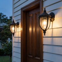 Keppel Small Outdoor Wall Light Antique Bronze - LOI1001709