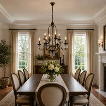 Lumet 8 Light Crystal Glass Chandelier Antique Brass - LOI1001765