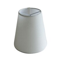 Lumet Fabric Shade 15x15cm White Linen - LOI1001772