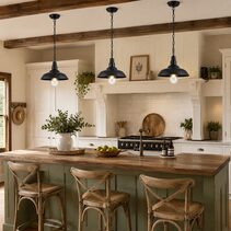 Foundry Large Indoor Chain Pendant Light Antique Bronze - LOI1001773