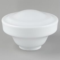 Lincoln Schoolhouse Shade 6 1/4" Fitter Opal Gloss - LOI3090142