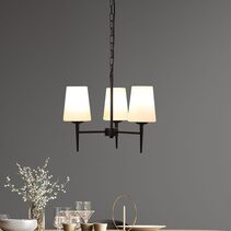 Foxdale Retro Designer Triple Pendant Black - OL69431/3BK