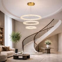 Glacier 3 Ring Pendant - UP-GLACIER-4+6+8-SB-3K-DIM