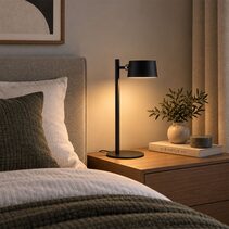 Versana Wireless 3.5W LED CCT Table Lamp & Wall Light Black - UTL-VERSANA-BLK