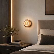 Radius Glass LED Wall Light - UWL-RADIUS-SMK-AMB