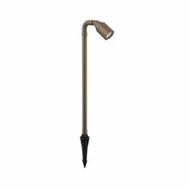 Hydra 12V~24V AC / 24V DC MR16 Adjustable Spike Pathlight Aged Brass - AQL-452-B3-M
