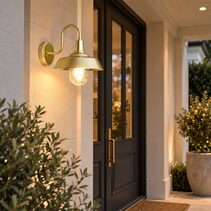 Hudson Barn Style Wall Light Gold - OL7890GD
