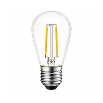 Shatterproof S14 240V Dimmable 2W LED E27 Warm White