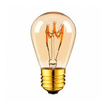 S14 Amber Tre Loop 240V Dimmable 3W LED E27 Warm White