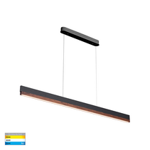 Egurra 20W CCT 240V LED 1200mm Pendant Walnut Timber - HV6015T-WALNUT