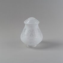 Cambridge Large Glass Shade Glass Only 4 1/4" Fitter (no finial) Frost Etch - LOI3090335