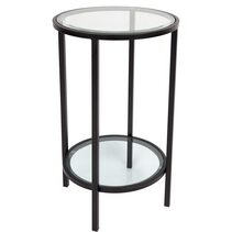 Cocktail Glass Petite Side Table Black - 32632