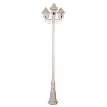 Paris Triple Head Tall Post Light Beige - 15170