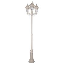 Turin Triple Head Tall Post Light Beige - 15470