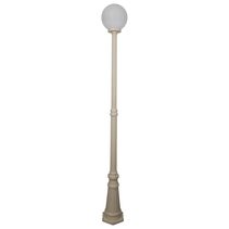 Siena 25cm Sphere Tall Post Light Beige - 15602