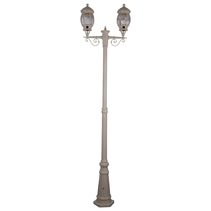Vienna Twin Head Tall Post Light Beige - 15932