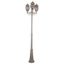Vienna Triple Head Tall Post Light Beige - 15938