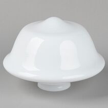 Victorian 12" Schoolhouse Shade 4 1/4" Fitter Opal Gloss - LOI3090167