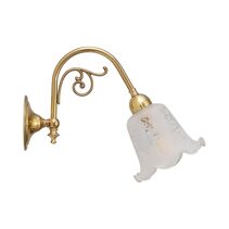 Victoriana Wall Light Brass With 5008 Frost Etched Glass - LOI3000316A