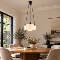 Elwood 12" Opal Gloss On 3 Chain Suspension Patina - LOI3090478A