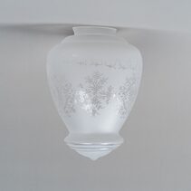 Cambridge Small Glass Shade 3 1/4" Fitter Frost Etch - LOI3090482