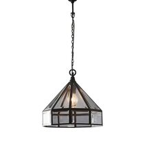 Hagman Glass Hanging Lamp Antique Bronze - ELCIT7114B
