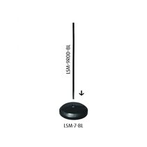 Low Cost Floor Stand Post & Base For Equipoise Black - LSM-9ROD-BL + LSM-7-BL
