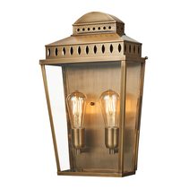 Mansion House Large Wall Lantern Aged Brass - MANSION-HOUSE-L-BR