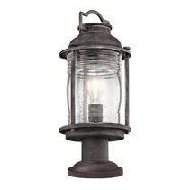 Ashland Bay Pedestal Lantern Weathered Zinc - KL/ASHLANDBAY3/M