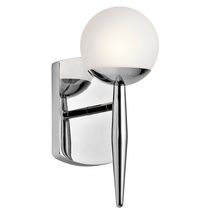 Jasper 3.5W LED Single Bathroom Wall Light Polished Chrome / Warm White - KL/JASPER1/BATH