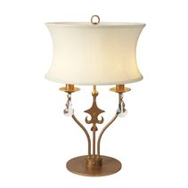 Windsor 2 Light Table Lamp Gold Patina - WINDSOR-TL-GOLD