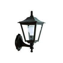 Sandwell Small Square Wall Lantern Black - DUW7010-BL