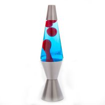 Silver/Red/Blue Lava Diamond Motion Lamp - LP-112