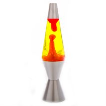 Silver/Red/Yellow Lava Diamond Motion Lamp - LP-113