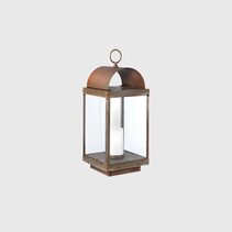 Lanterne Round Small Outdoor Floor Lamp Antique Brass IP65 - 265.01.OO