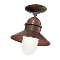 Borgo Small Ceiling Light With White Glass IP44 - 244.02.ORB