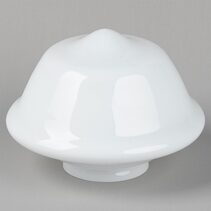 Victorian 9" Schoolhouse Shade 4 1/4" Fitter Opal Gloss - LOI3090169