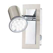 Rottelo Single 5W LED Adjustable Spotlight Satin Nickel-Chrome / Neutral White - 201227