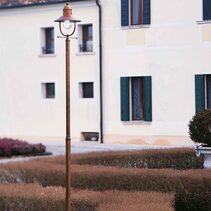 Borgo Large Bollard Light With Clear Glass IP44 - 244.30.ORT