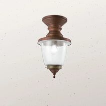 Venezia Large Ceiling Light With Clear Glass IP44 - 248.03.ORT