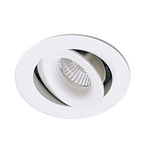 Centre Tilt Frame 90mm Cutout To Suit MDL Downlight Module Series White - MDL-503-WH