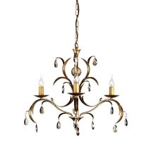 Lily 3 Light Chandelier Bronze Patina - LL3-ANT-BRZ