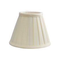 LS162 Clip Pleated Ivory Candle Shade