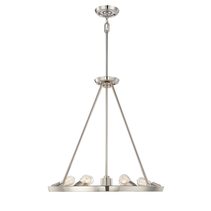 Theater Row 6 Light Pendant Imperial Silver - QZ-THEATER-ROW6IS