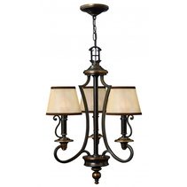 Plymouth 3 Light Chandelier Olde Bronze - HK-PLYMOUTH3