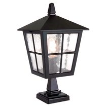 Canterbury Pedestal Lantern Black - BL50M-BLACK